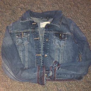 Cropped jean jacket